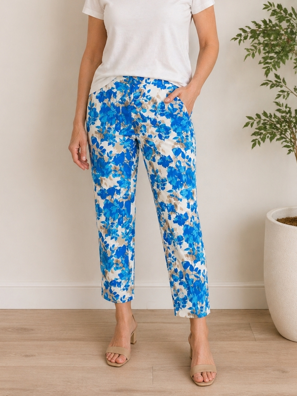 Doncaster Bright Floral Straight Leg Pants